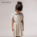 Phoebee 2-6 Years 100% Cotton Short Sleeve Kids Dresses for Girls in Summer