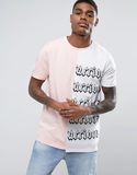 Wholesale Custom Men's Longline T-Shirt with Print