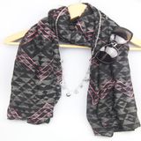 Fashion Printing Polyester Scarf for Women, Ladies Fashion Shawl Fashion Accessory Supplier