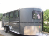 New Three Angel Horse Trailer/Horse Float with Beds and Awning (OEM/ODM Accepted)
