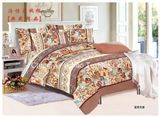 Colorful Flower Pattern Bamboo Microfiber Plain Dyed Bed Sheet Set Bedding Set for Home