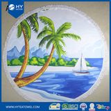 High Quality Custom Made Printed Cotton Round Beach Towel