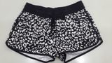 Oeko-Tex Flat Waist Polyester Patterned Lady Board Short Swimwear