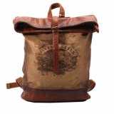 Backpack Laptop Bags Foldable Backpack 16oz Canvas Fabric with Printing