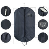 Cotton Non Woven Black Garment Suit Cover Bag with Carry on Handles