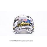 Customized American Flag 3D Embroidery Mesh Baseball Cap Military Cap