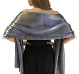 Custom Satin Wedding Evening Dress Bride Shawl