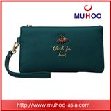 Fashion Leather Ladies Long Clutch Wallet Purse with Zipper