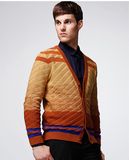 Fashion Clothing Gradient Colour Man Cardigan