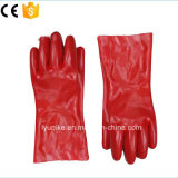 High Quality Red PVC Coated Cotton Washing Work Gloves