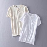 Mens Round Neck Pullover T-Shirt Casual Loose Tee Crew Short Sleeve Tee