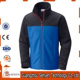 Stand Collar Design Softshell Fleece Jacket for Working Man