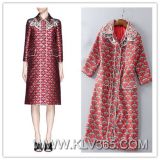 Spring Autumn Clothing for Women Fashion Printed Long Coat