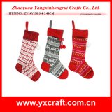 Christmas Decoration (ZY14Y190-3-4-5) Christmas Shopping Center Supply Christmas Sock Gift Sock