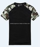Hot Sale Slim Fit Short Sleeve Cotton Camouflage Men Round Neck T-Shirt