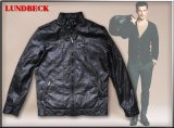 Fashion Men's PU Jacket with Competitive Price