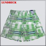 Children's Plaid Board Shorts for Summer Wear