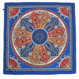 2018 Stock 110*110cm 100% Polyester Satin Big Square Scarves