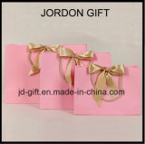 Promotional Luxury Wedding Custom Paper Gift Bag with Ribbon Bowknot