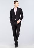 Hot Sale Smooth Feel Coat Pant Black Men Suit