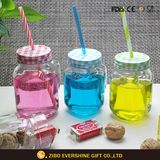 20oz Glitter Sublimation Storage Mason Glass Jar with Lid