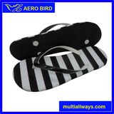Cute Girl PE Sandal Slipper with Double Color Straps