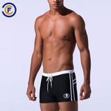 Oeko-Tex Full Waist Polyester Patterned Men Swimwear