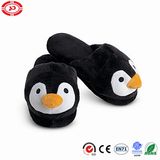 Black Penguin Plush Soft Warm En71 Fashion Slipper Shoe