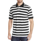Wholesale Men Cotton Polo Shirts Casual Stripe Fashion Polo Shirt