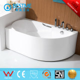 Corner Bathtub Free Standing 2 Skirt Acrylic Bathtub with Faucet (BT-Y2597)