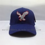 High Quality Navy Cotton Twill Elastic Sweatband Baseball Cap with Custom Logo