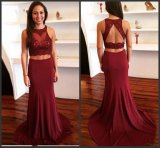 Spandex Jersey Party Party Gowns Stock Lace Mermaid Cocktail Evening Dresses Y2020