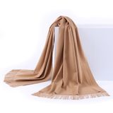 Super Soft 100% Cashmere Long Camel Shawl for Ladies (LS-CM-1006)