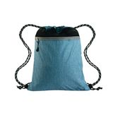 Sports Casual Mesh Cloth Splicing Drawstring Bag