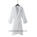 Coral Fleece White Bleached Hotel Bathrobe Wholesale for Women