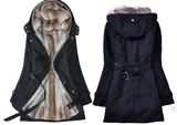 New Style Women 3 in 1 with Hood and Faux Fur Coats (17208)