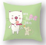 Newest Sofa Couch 18 Inch Square Pillow Cases Covers with Cartoon Cushion
