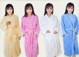 Promotional Hotel / Home Cotton Velour Bathrobes / Pajama / Nightwear