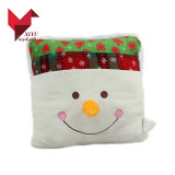 OEM Branded Warm Plush Toy Snowman Christmas Cushion