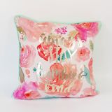 Delicate Competitve Digital Printed 45X45cm Floral Gilding Cushion