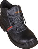 Smooth Leather Middle Ankle Acid Resistant Safety Shoes in Stock