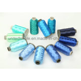 100% Polyester Embroidery Threads with 150d/48f/2 with 380tpm