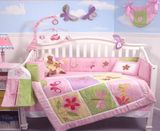 New Design Pretty Home Textile Colorful Soft 100% Cotton Baby Bedding Sets