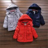 Button-Down Boy Cotton Jacket for Children Clothes