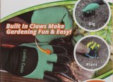 Hot Sale Handed Garden Genie Gloves with Plastic Fingertips