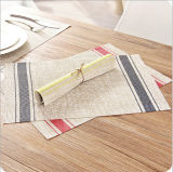 Striped PVC Antiskid Insulated Table Mat