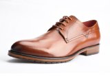 China Custom Men Casual Flat Tumbled Leather Dress Shoes