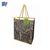 Gold Foil Paper Fashion Bag for Package Flower and Garment