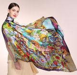 Europe Fashion Large Square Silk Scarf