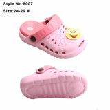 Kids Two Tone Double Color Children EVA Cartoon Garden Clogs Shoes with Charms